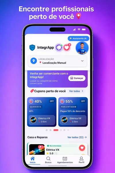 Encontre profissionais perto de você