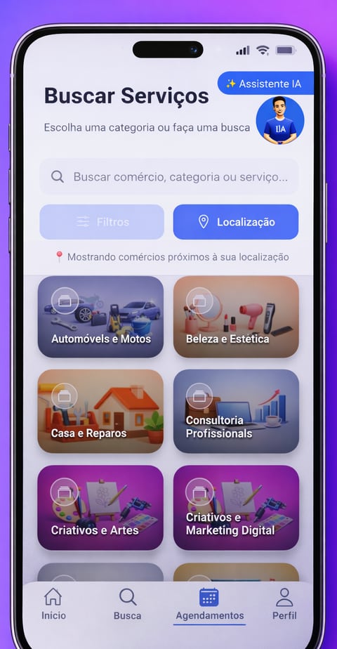 Explore categorias de serviço